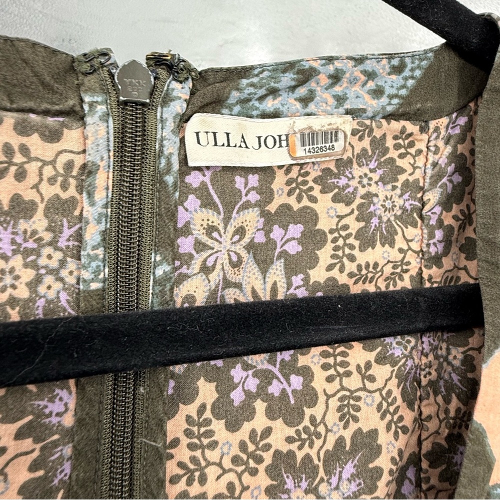 Ulla Johnson Floral Patterned Dress with Peach and Blue Accents - Picture 6 of 10